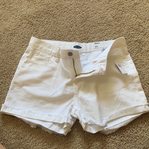 NWT Old Navy white denim shorts size 16 - Picture 5 of 5